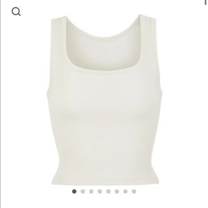 NWOT Skims Cotton Rib Tank in Color Bone Size Large